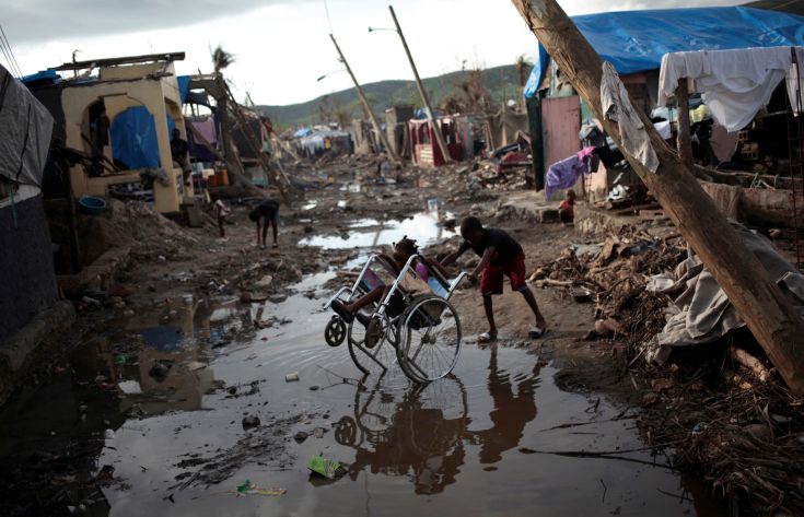 Τεράστιες ζημιές από το πέρασμα του κυκλώνα Μάθιου από την Αϊτή