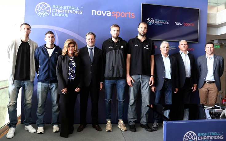 To Basketball Champions League με ΑΕΚ, ΑΡΗ, ΠΑΟΚ στα κανάλια Novasports