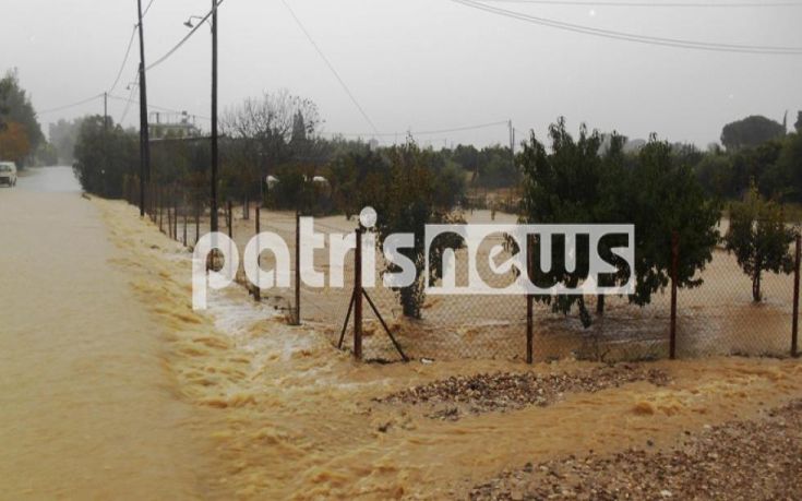 H βροχή διέλυσε το δήμο Ήλιδας στην Αμαλιάδα