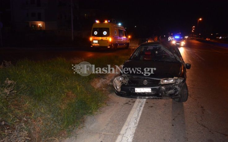 Τροχαίο με ανατροπή οχήματος στην εθνική οδό Χανίων-Κισάμου