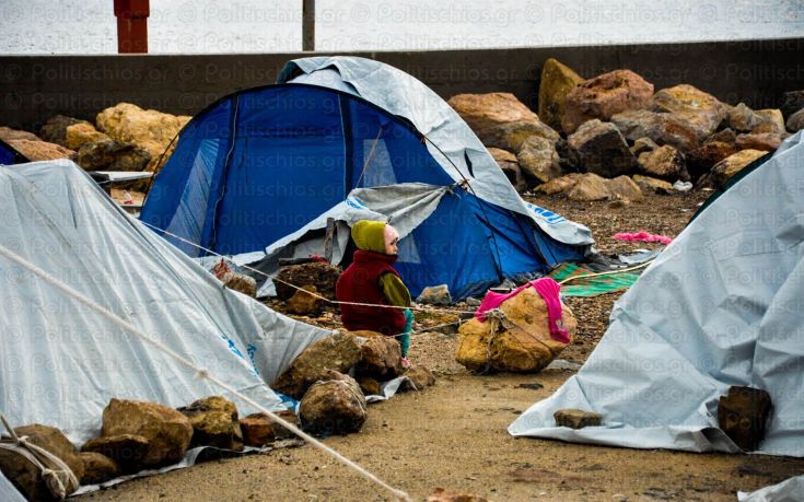 Πλημμύρισε ο καταυλισμός στη Σούδα της Χίου