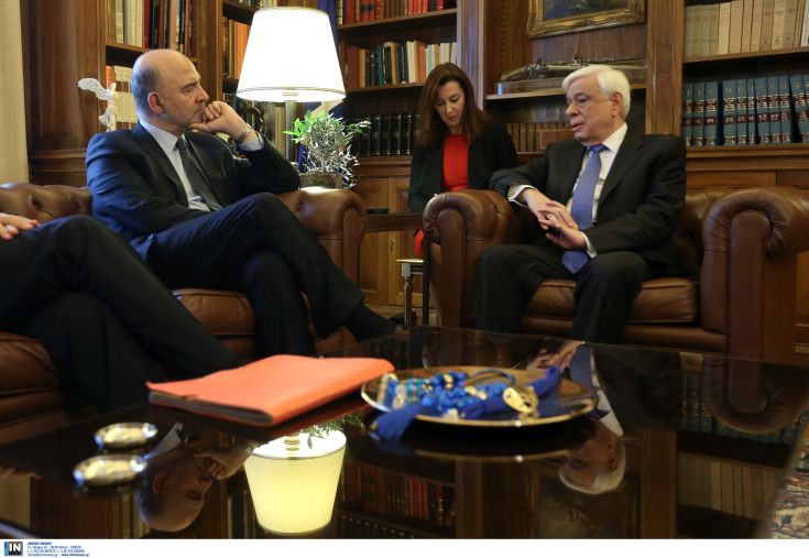 Παυλόπουλος σε Μοσκοβισί: Θέλουμε ελάφρυνση, όχι κούρεμα χρέους