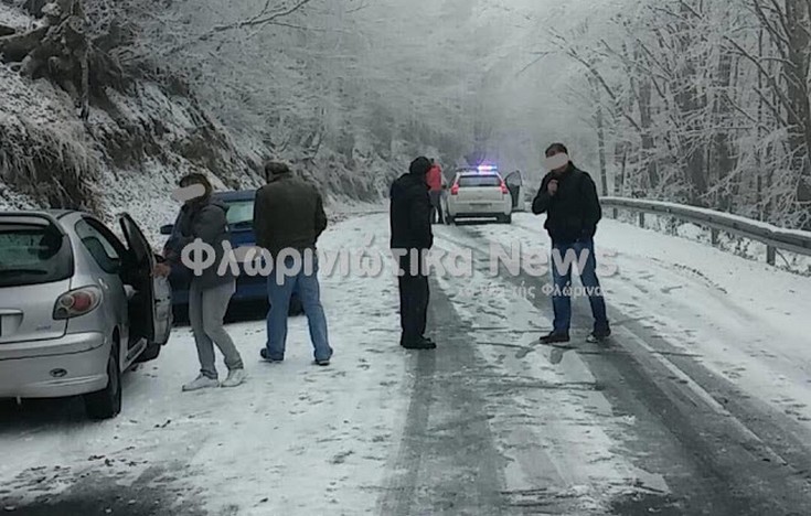 Έπεσαν χιόνια στη Φλώρινα