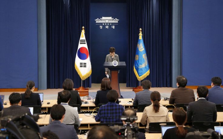 Η πρόεδρος της Νότιας Κορέας αφήνει την τύχη της στη Βουλή