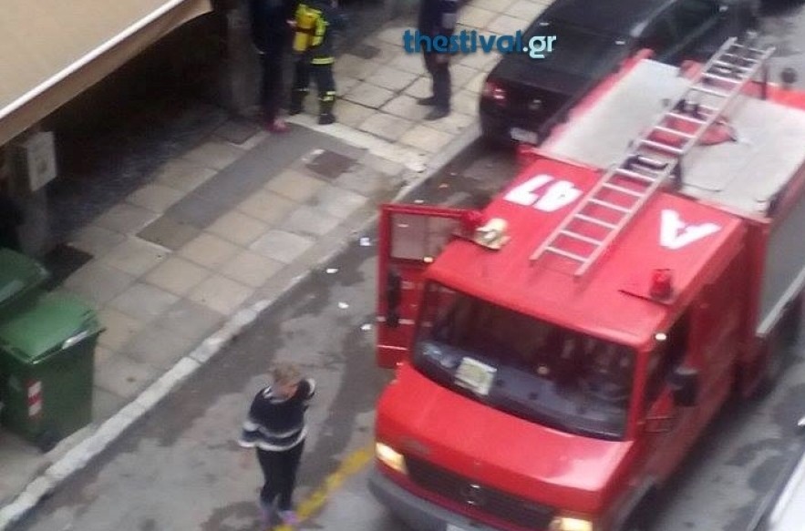 Φωτιά σε διαμέρισμα στο κέντρο της Θεσσαλονίκης
