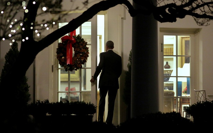 Τα τελευταία Χριστούγεννα του Ομπάμα στον Λευκό Οίκο