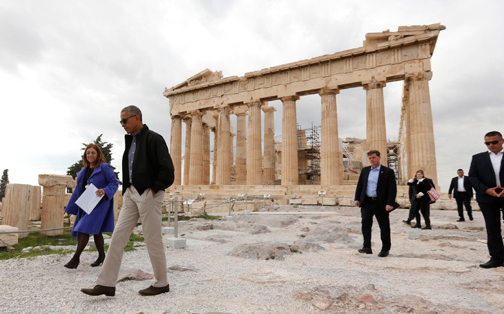 Η ξενάγηση του Μπαράκ Ομπάμα στο μουσείο της Ακρόπολης