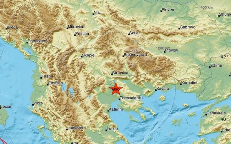 Σεισμός στο Κιλκίς, έγινε αισθητός στη Θεσσαλονίκη