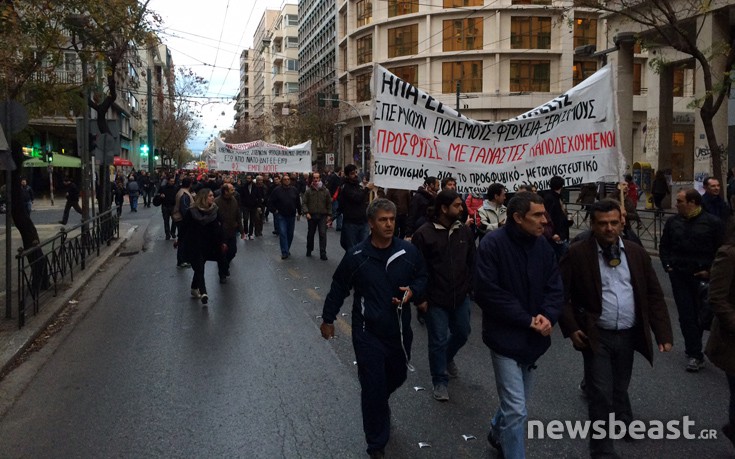 Κλειστή η Πατησίων από το Πολυτεχνείο μέχρι την Ομόνοια