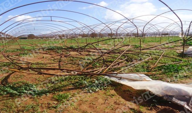 Ανεμοστρόβιλος σάρωσε 40 στρέμματα θερμοκηπίων στην Ηλεία