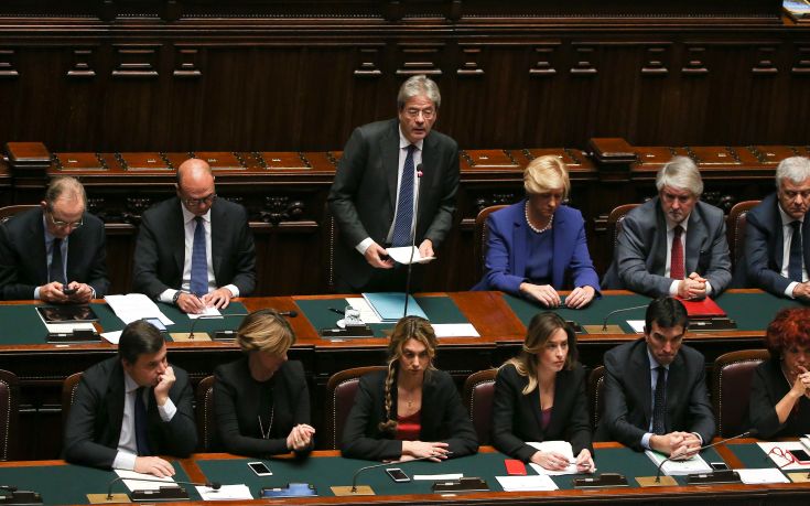 Ψήφο εμπιστοσύνης από την ιταλική Βουλή έλαβε ο Τζεντιλόνι