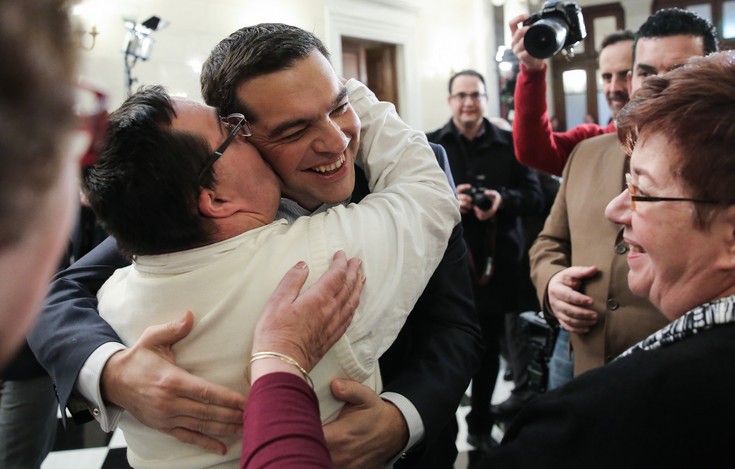 Τα κάλαντα της Πρωτοχρονιάς στον Αλέξη Τσίπρα από το Σύλλογο Συνδρόμου Down Ελλάδος