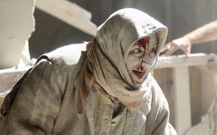 Ανελέητοι βομβαρδισμοί και συγκλονιστικές εικόνες από το βομβαρδισμένο Χαλέπι