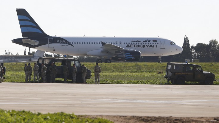 Η πρώτη φωτογραφία του αεροπλάνου που εκδηλώθηκε αεροπειρατεία