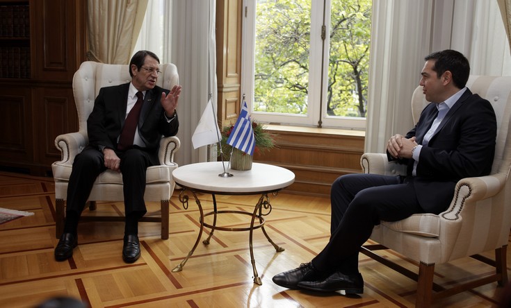 Κοινές δράσεις για το Κυπριακό συμφώνησαν Τσίπρας-Αναστασιάδης