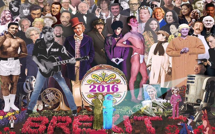 Όλοι οι διάσημοι θάνατοι του 2016 σε μία αφίσα