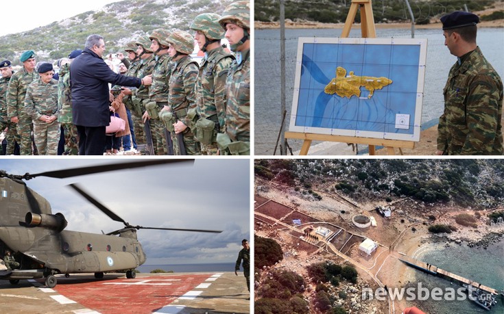 Ο Πάνος Καμμένος και βουλευτές σε Ρω και Στρογγυλή