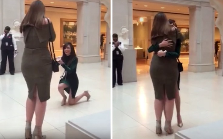 Γυναίκα κάνει πρόταση γάμου στη φίλη της και γίνεται viral