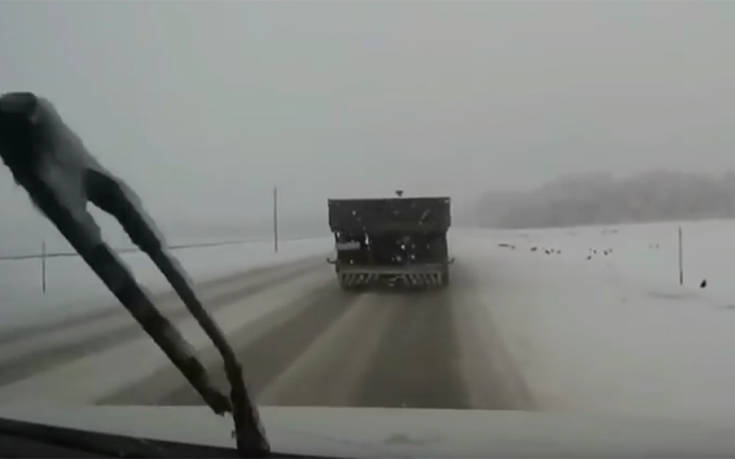 Χιόνι και οδήγηση σε καταστροφικό συνδυασμό