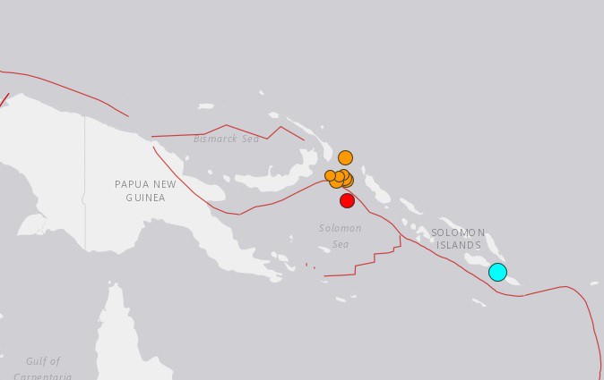 Ισχυρός σεισμός 6,4 Ρίχτερ στα Νησιά του Σολομώντα