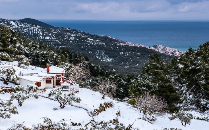 Ανέβηκε πάνω από το μηδέν η θερμοκρασία στη Σκόπελο