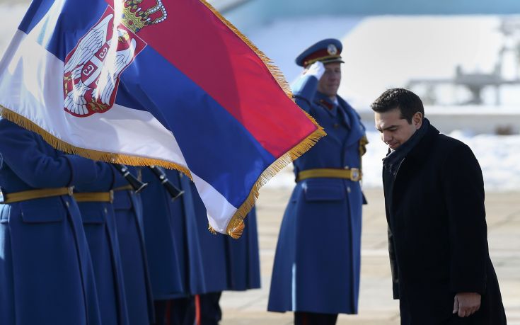 Σε εξέλιξη συνάντηση Τσίπρα με τον Σέρβο ομόλογό του