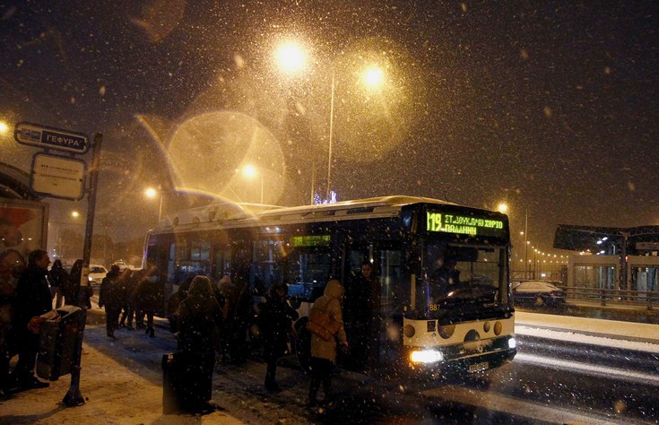Ποια δρομολόγια λεωφορείων δεν πραγματοποιούνται λόγω του παγετού