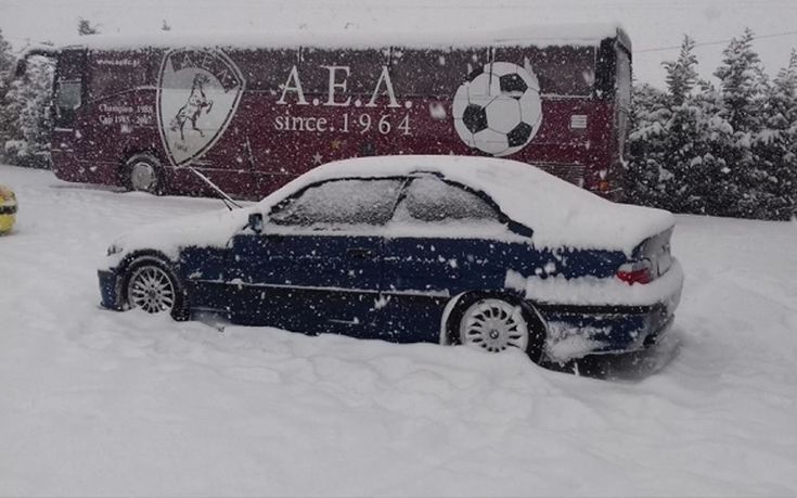 Το χιόνι ματαίωσε την προπόνηση της ΑΕΛ