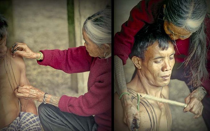 Η τελευταία κάτοχος της αρχαίας τέχνης του τατουάζ Καλίνγκα