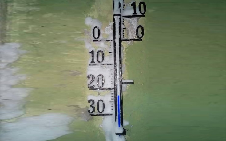 Το θερμόμετρο στη Φλώρινα έδειξε -18 βαθμούς