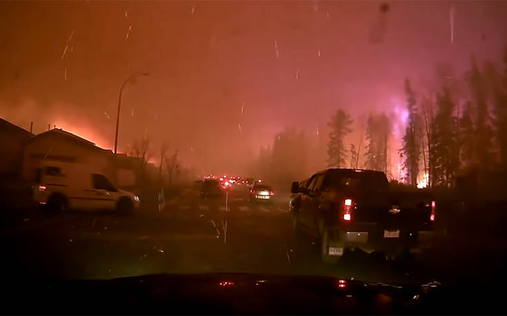 Μοναδικά σκηνικά που κατέγραψαν οι κάμερες αυτοκινήτων