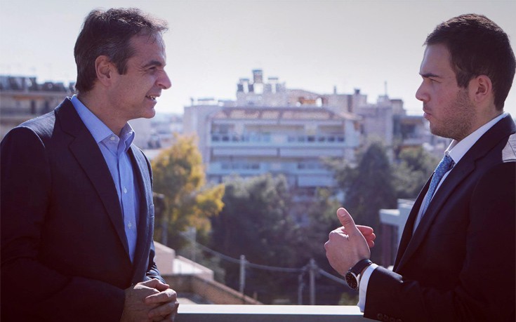 Συνάντηση Μητσοτάκη με τον γιο του ήρωα τον Ιμίων Χ. Καραθανάση