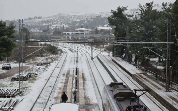 Σε επιφυλακή το σιδηροδρομικό δίκτυο λόγω του χιονιά