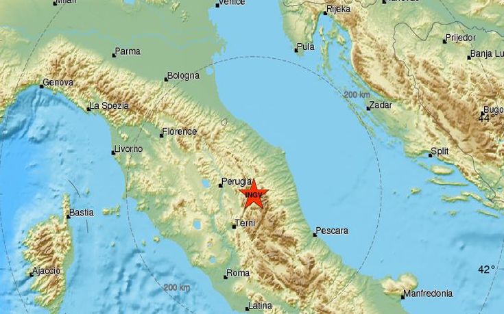 Σεισμός 4,7 Ρίχτερ στην Ιταλία