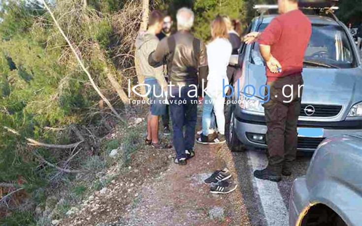 Ι.Χ. έπεσε στο γκρεμό στο Λουτράκι