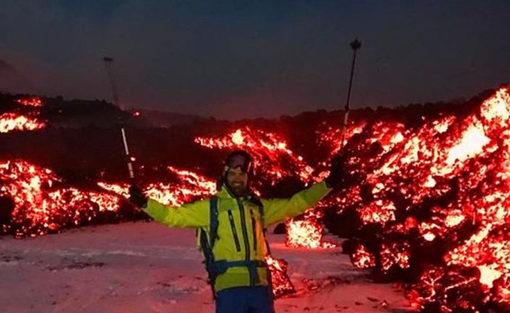 Εκεί που η λάβα συνάντησε το χιόνι