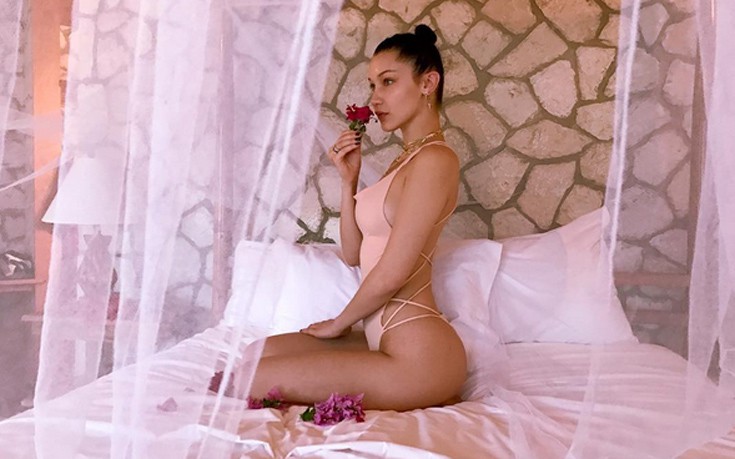 Η Bella Hadid ξύπνησε με ρομαντική διάθεση