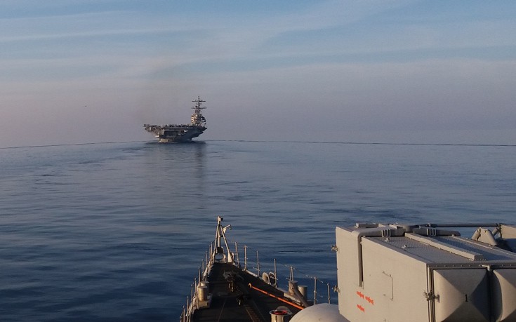 Με κοινή άσκηση με αμερικανικό αεροπλανοφόρο απαντά η Αθήνα στις τουρκικές προκλήσεις