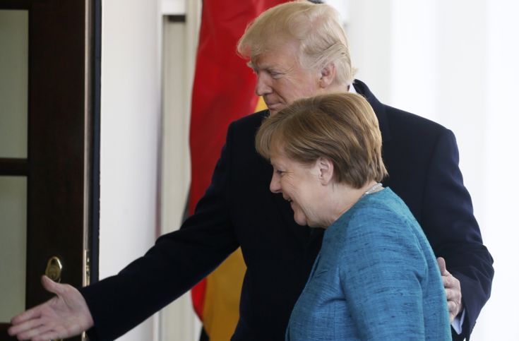 Η Μέρκελ στον Λευκό Οίκο για το πρώτο τετ α τετ με τον Τραμπ