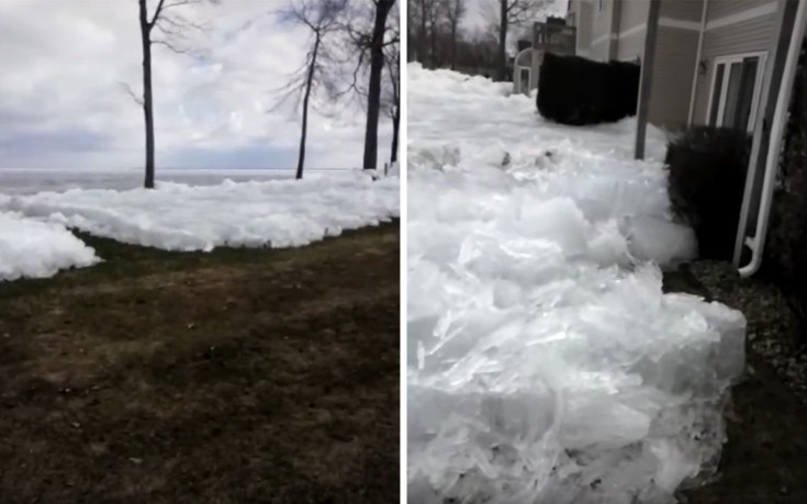 Τσουνάμι από πάγο εισβάλλει στη Μινεσότα