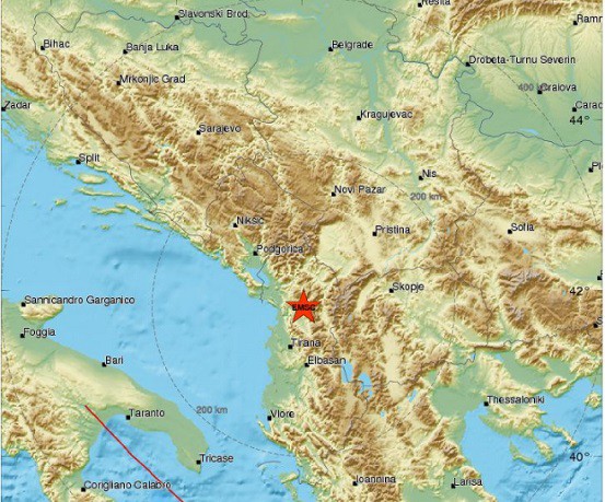 Σεισμός 5 ρίχτερ στην Αλβανία