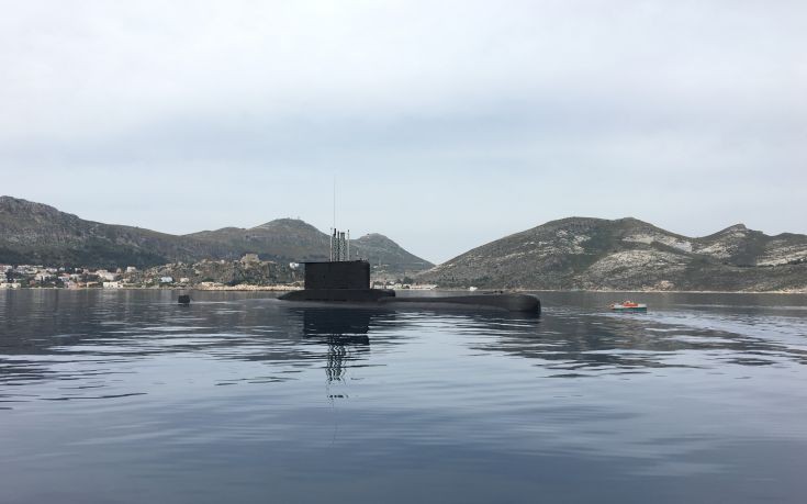 Το υποβρύχιο Αμφιτρίτη στην Μεγίστη