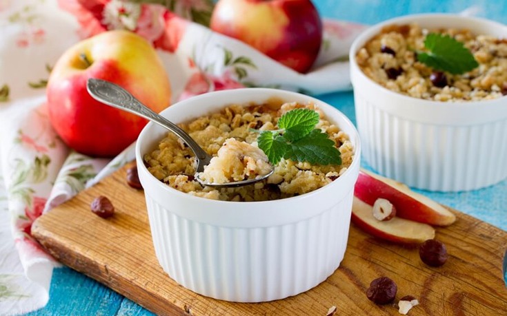 Crumble από μήλο