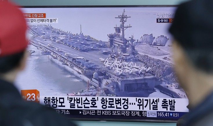 Η Βόρεια Κορέα απειλεί να βυθίσει το αμερικανικό αεροπλανοφόρο USS Carl Vinson
