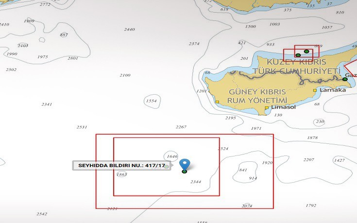 Νέα προκλητική Navtex των Τούρκων στην Κυπριακή ΑΟΖ