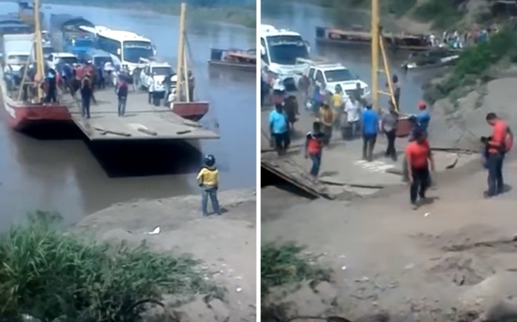 Πολύ τυχερός ο βιαστικός που ήθελε να κατέβει πρώτος από το φεριμπότ