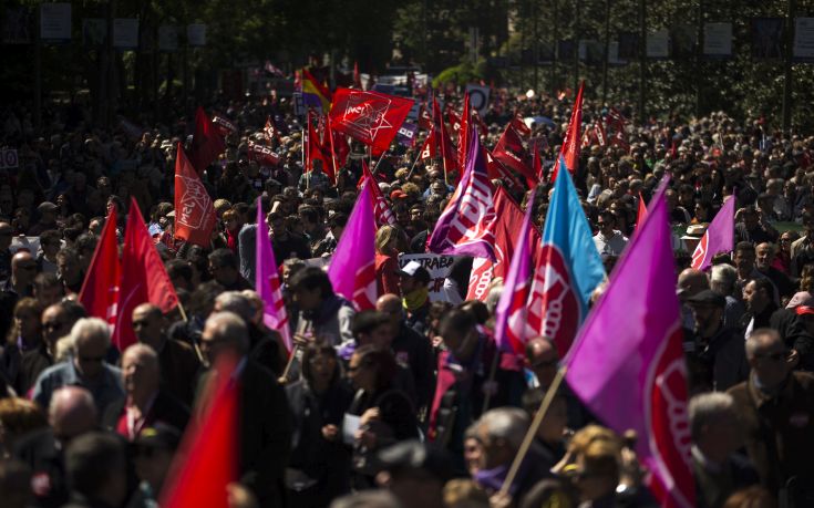 Δυναμικές κινητοποιήσεις στην Ισπανία για την πρωτομαγιά