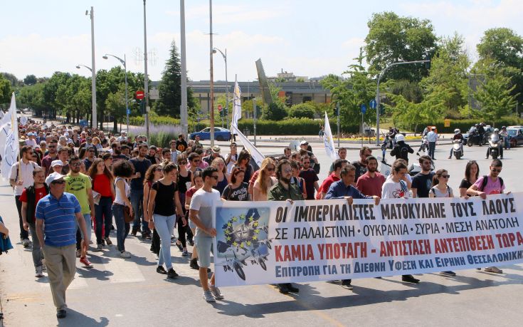 Ολοκληρώθηκε η πορεία ειρήνης στη Θεσσαλονίκη