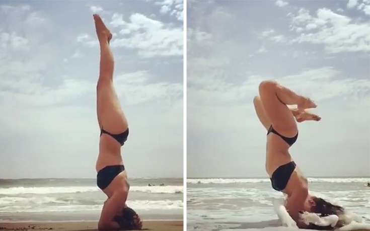 Όταν η γιόγκα στη θάλασσα τελειώνει άδοξα