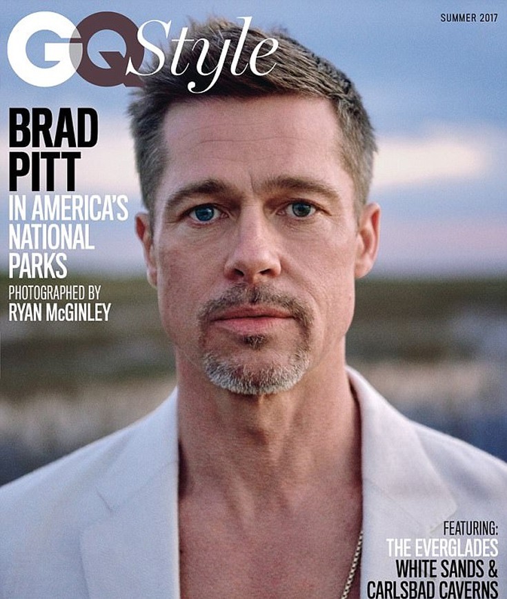 Ο Brad Pitt στο πρώτο του εξώφυλλο μετά το διαζύγιο